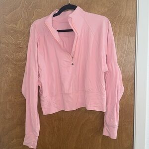 Ready to Rulu Half-Zip Pullover- SIZE 4
Dew pink